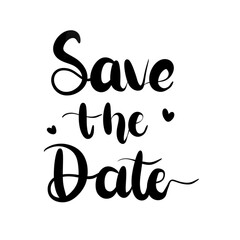 Save the date lettering