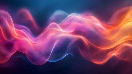 Fototapeta premium Colorful Abstract Sound Waves Dynamic Motion Design Background