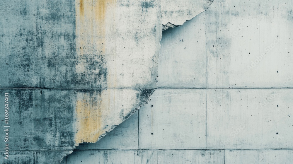 Poster the concrete wall showcases a striking geometric texture with weathered patterns that highlight its 