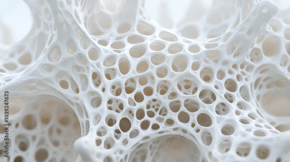 Poster the design features a detailed, organic pattern with intricate white structures, evoking a sense of 