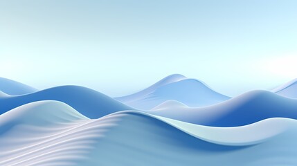 digital technology blue abstract wave mountains poster background