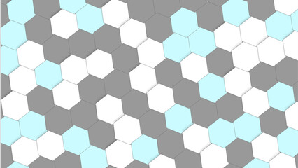 Hexagon shape pattern background for web banner. Abstract technology or medical background with hexagons.