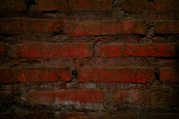 RED BRICK WALL VINTAGE BACKGROUND