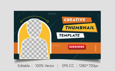 Attractive Thumbnail Design Vector Template