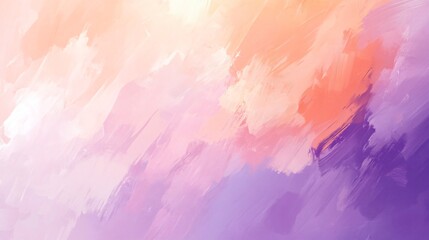 Abstract pink, orange, and purple watercolor background with brush strokes.