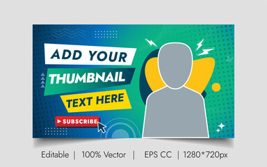 Creative Thumbnail Design Or Banner For Multipurpose Vector Template