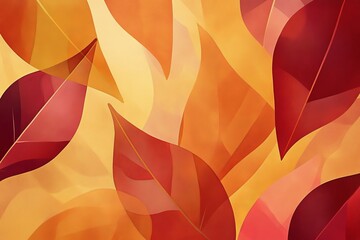 high-resolution, empty background for autumn with autumn leaves and using only a rich autumn color palette with warm, seasonal tones like burnt orange, deep amber, mustard yellow, and muted browns