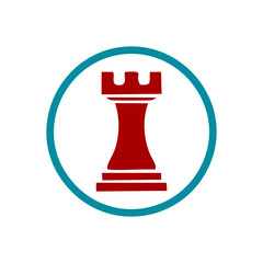 Chess icon on white background. Vector illustration
