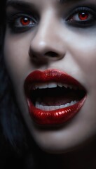 Fototapeta premium Exploring the Allure of Gothic Makeup for Halloween