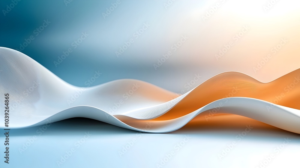 Poster a captivating and calming digital texture featuring smooth 3d ripples with subtle waves and reflecti