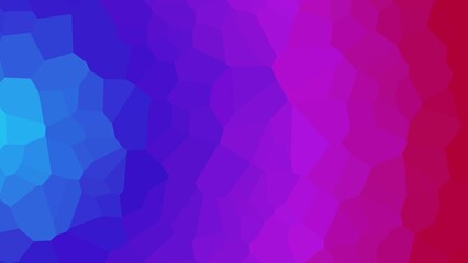 Abstract illustration of blue and pink gradient colors. Crystal texture pattern background.