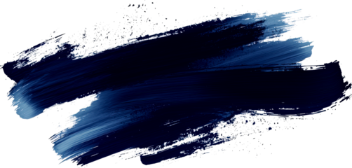 Abstract blue paint stroke