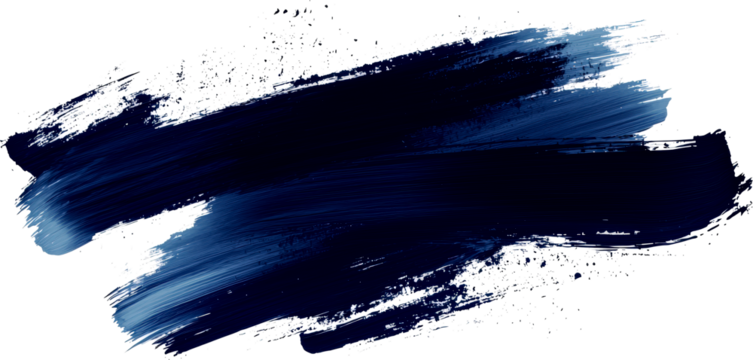 Abstract blue paint stroke