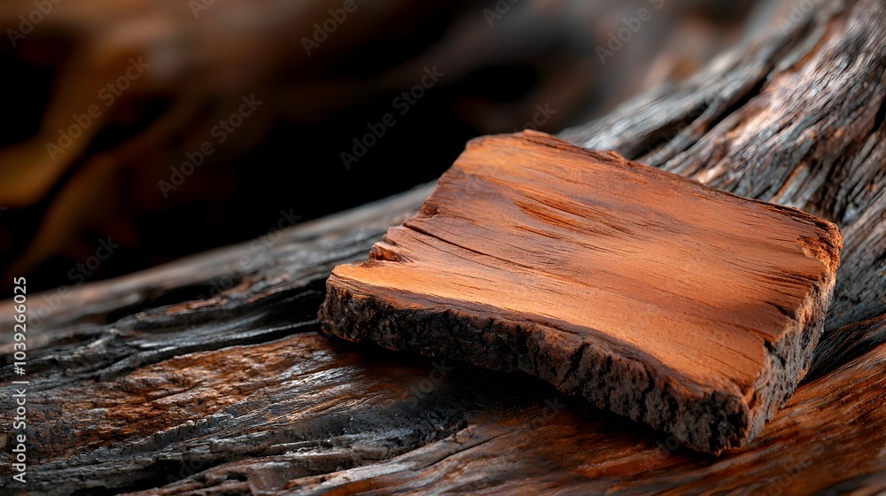 Poster detailed organic 3d tree bark texture with rustic natural imperfections intricate grooves cracks and
