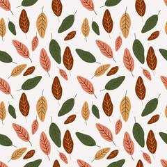 Autumn vector ilustration seamless patern.Great for textile,fabric,wrapping paper,and any print.