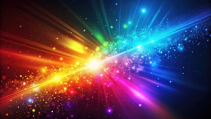 Naklejka premium Luminous Abstract Background with Glowing Particles for Stunning Visual Designs, Digital Art, Creative Projects, and Backgrounds - Perfect for Websites, Presentations, and Social Media