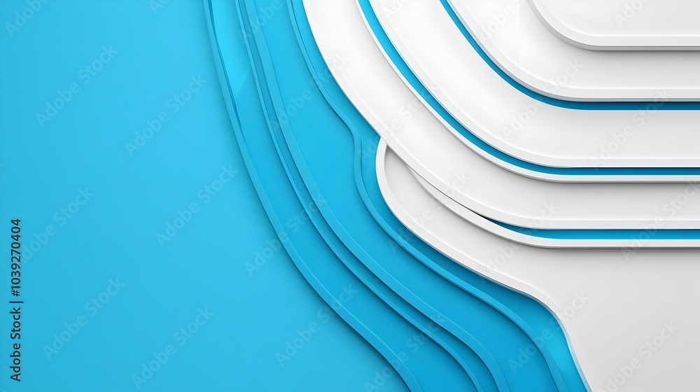 Aufkleber sleek and futuristic metallic background with smooth textures glowing blue accents and dynamic geome