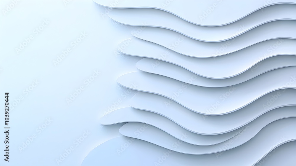 Poster abstract futuristic background with smooth sleek surfaces subtle tech inspired details and glowing h
