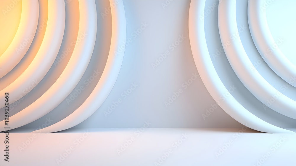Poster smooth futuristic abstract background with subtle tech inspired details glowing highlights and a cle