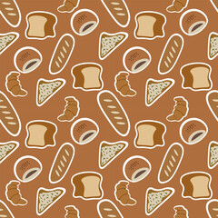 Foods vector ilustration seamless patern.Great for textile,fabric,wrapping paper,and any print.