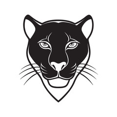 Black Panther Head vector art design