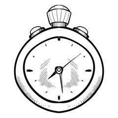 stopwatch handdrawn illustration