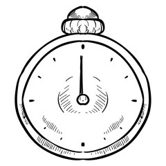 stopwatch handdrawn illustration