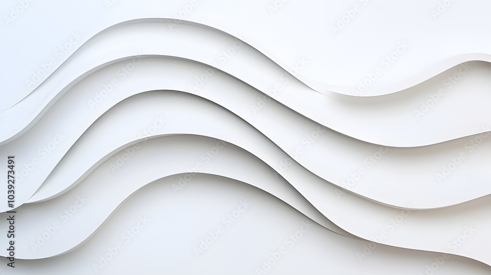 Aufkleber sleek and modern abstract background with seamless curved surfaces soft metallic reflections and min
