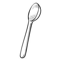 spoon handdrawn illustration