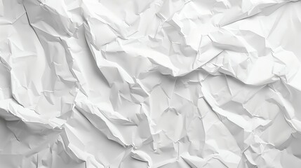 Obraz premium White paper wrinkled poster template