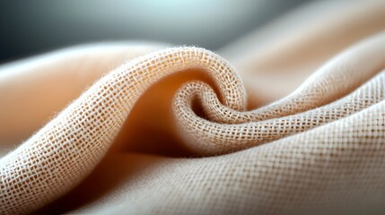 Fototapeta premium Exquisite 3D fabric texture featuring a rich tactile surface with delicate woven patterns in a soft creamy color palette This luxurious sophisticated design is perfect for backgrounds wallpapers