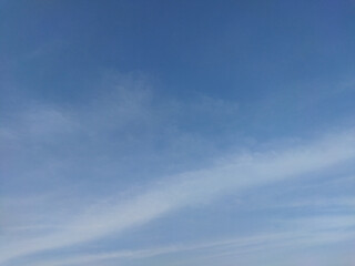 clear blue sky with hints of clouds