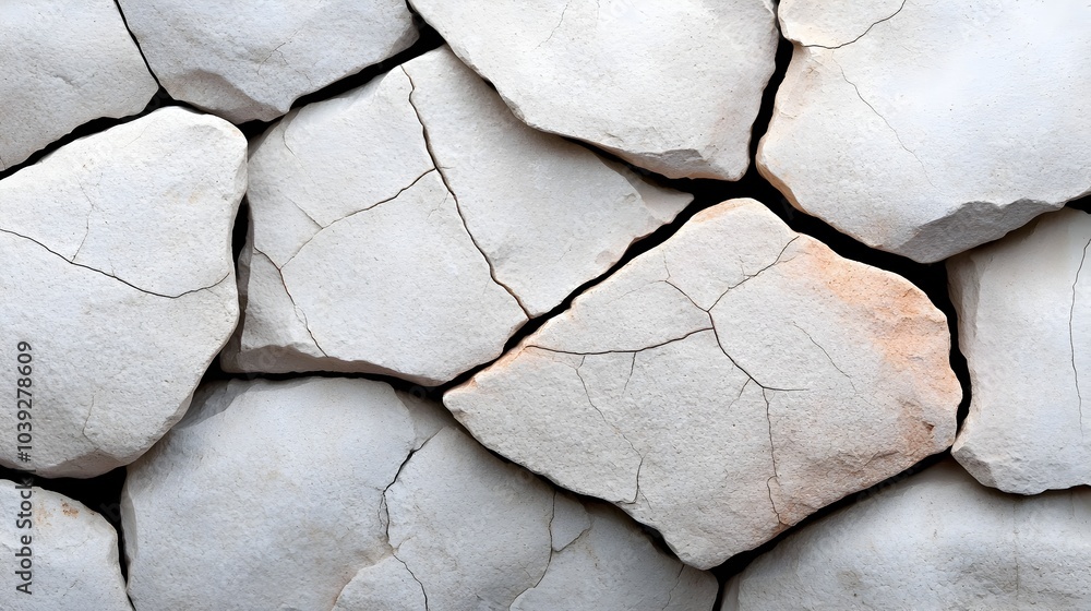 Poster detailed 3d rendered rock texture with deep cracks rough surfaces and natural gray tones this image 