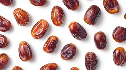 Dates on a white background