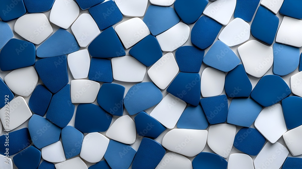 Aufkleber stunning 3d mosaic tile texture in a captivating geometric pattern featuring a harmonious blend of v