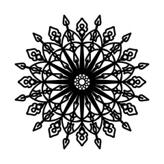 abstract floral ornament mandala