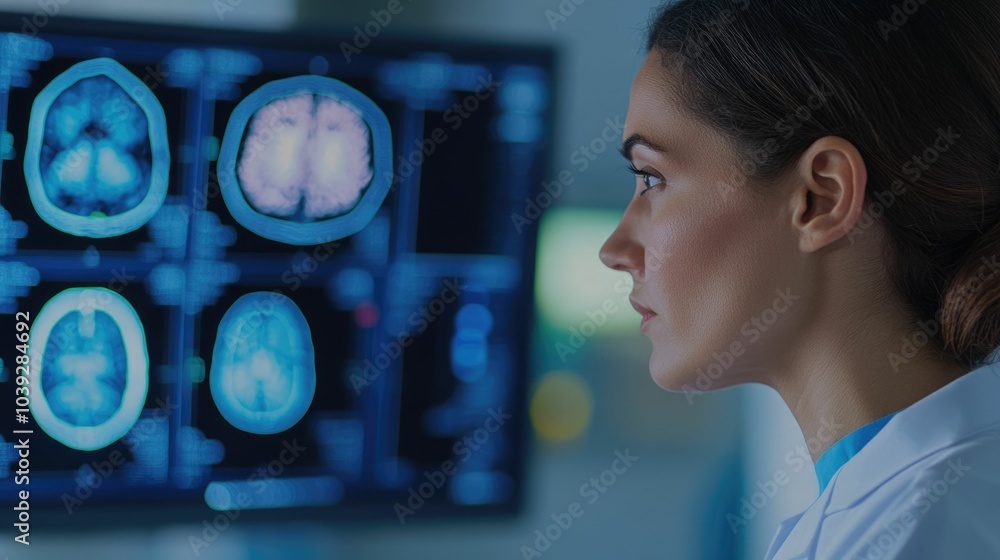 Poster radiologist utilizing advanced image guided medical imaging technology for precise diagnosis and tai