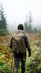 Exploring the Mystical Wilderness A Solo Hiker's Journey Through Foggy Trails