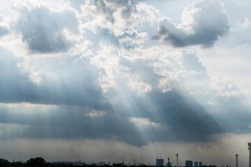 Blue sky and clouds for background