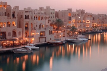 Fototapeta premium A photo of the waterfront in Al Wasl, Dubai-gigapixel-hq-scale-6_00x