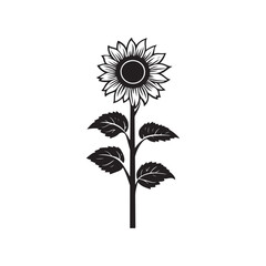 Sunflower Coloring Page for Adults