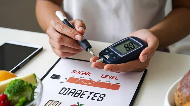A graphic showing how to manage diabetes. Ideal for healthcare and diabetes awareness campaigns.
