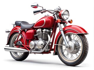 Obraz premium red motorcycle isolated on white