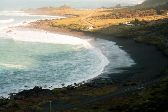 Cape Palliser Coast: Stunning Ocean View and Rugged Landscape