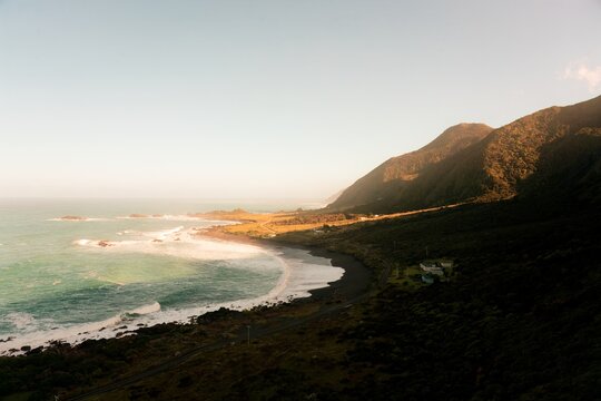 Cape Palliser Coast: Stunning Ocean View and Rugged Landscape
