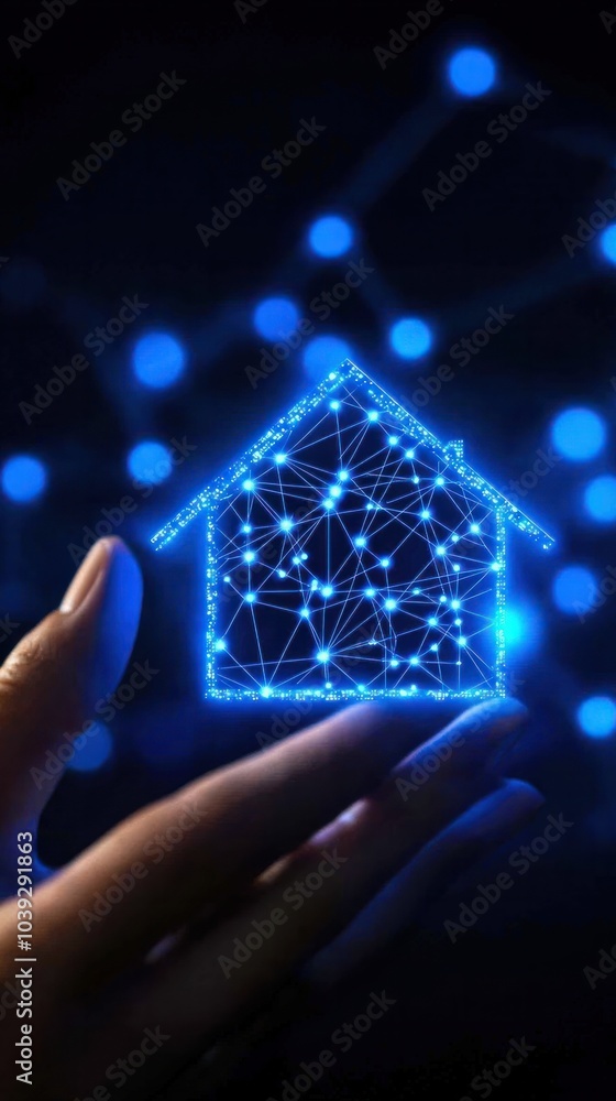 Poster exploring the future of smart homes the intersection of technology and home automation