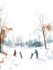 New Year's Eve Moments: Families, Couples, Teenagers, and Business Professionals Celebrating Together with Fireworks, Festive Dinners, Gift Exchanges, and Winter Scenes