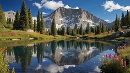 lake in the mountains