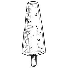 ice cream bar handdrawn illustration