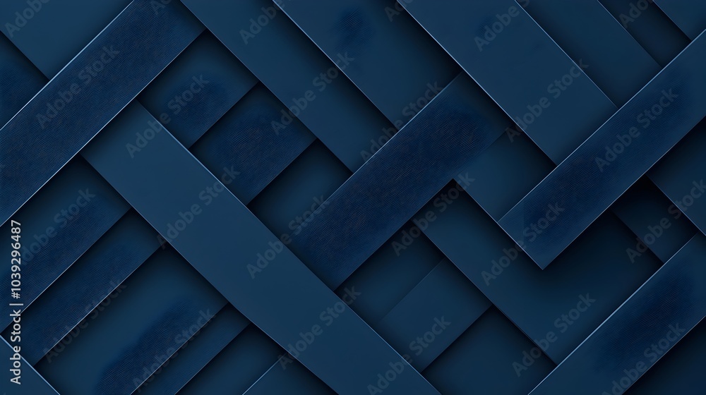 Poster minimalist blue abstract background featuring futuristic geometric shapes and soft shadows creating 